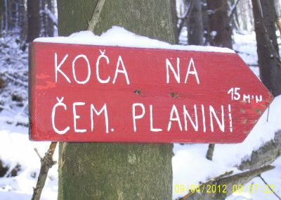 ČEMŠENIŠKA PLANINA, 9. april 2012