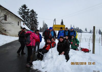 ZIMSKI POHOD NA JERUZALEM, 8. februar 2018 (foto Lea)