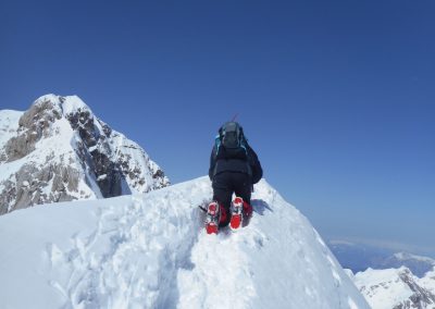 Zimski vzpon na Triglav, 8. april 2018 (foto Saša)