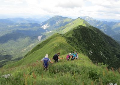 Stol (Kobariški) in Matajur, 7. in 8. julij 2018 (foto Lea)