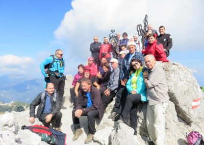 Svete Višarje (1766m) in Kamniti lovec (2071m), 29. september 2018 (foto Marko)