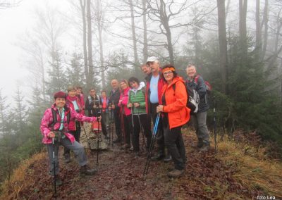 MRZLICA, 1122m in KAL, 985m, 16. november 2019 (foto Lea)